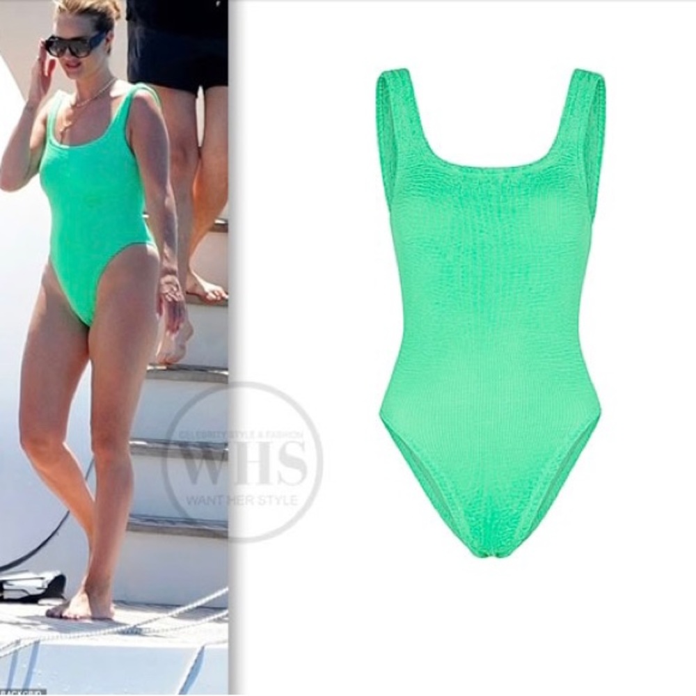 Hunza G Square Neck Swim - Lime